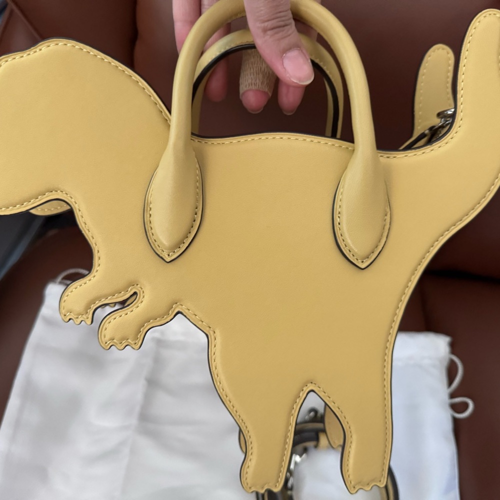 Coach Rexy Bag 🦖 CT924 in Vanilla/Light Yellow RARE COLOR NWOT - Picture 6 of 8